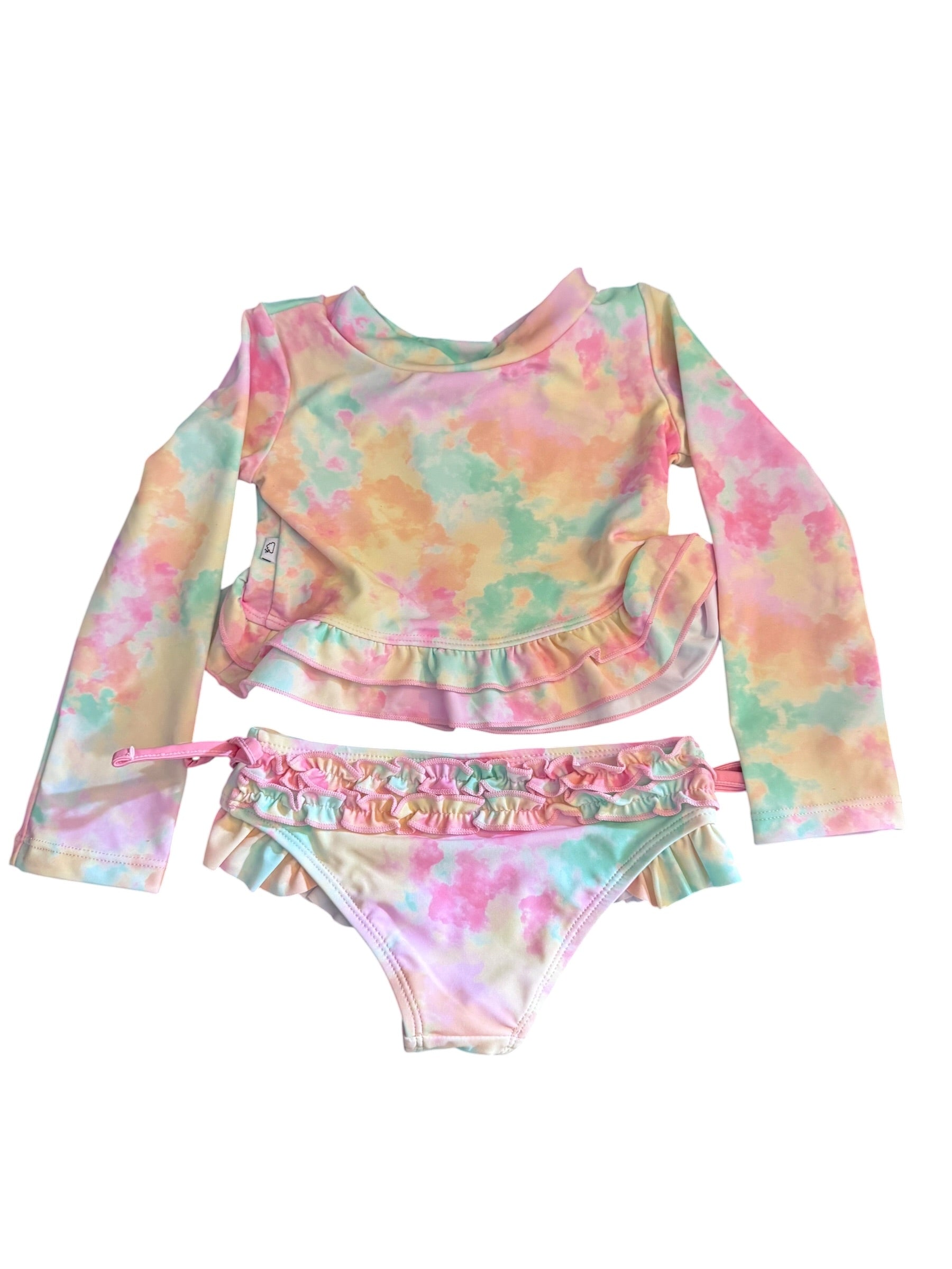 Multi Color Tye-Dye - Two Piece Swimwear