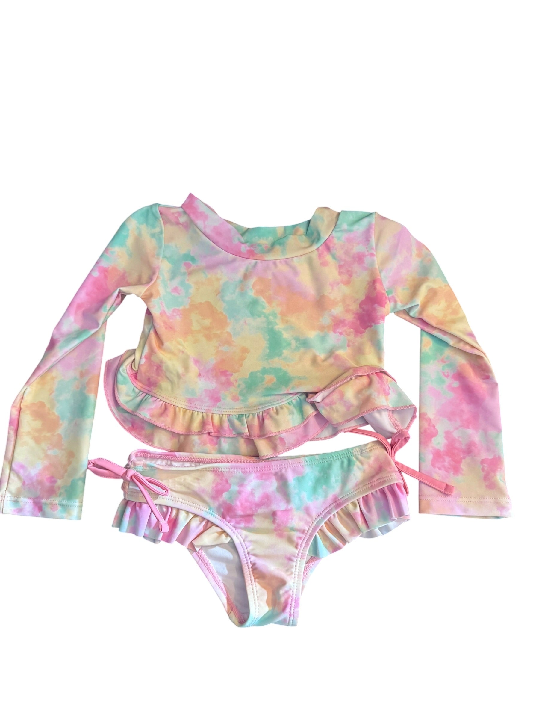 Multi Color Tye-Dye - Two Piece Swimwear