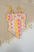 Pink and Orange Flowers - One Piece Swimsuit