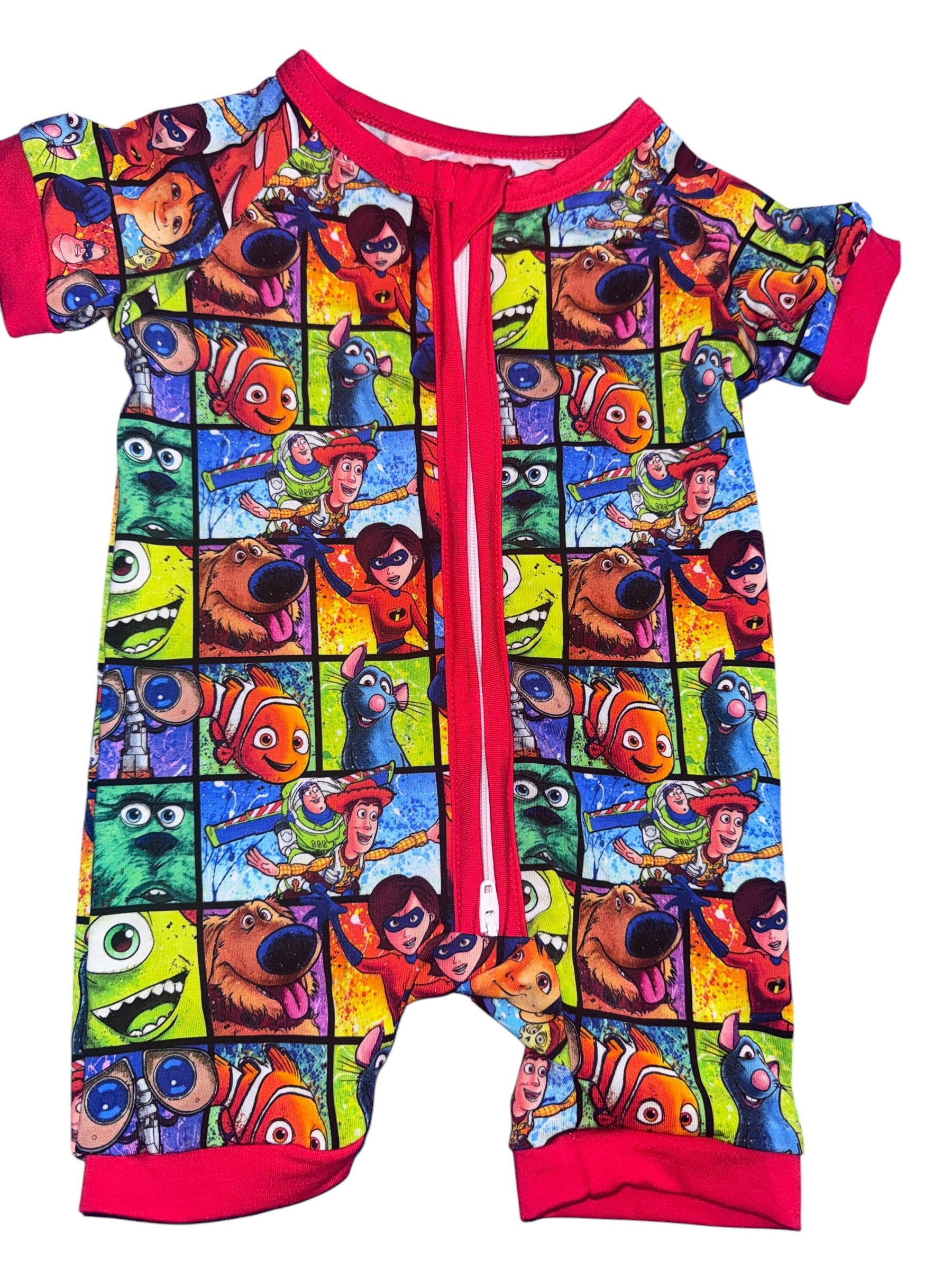 ✨ NWT Disney Pixar Mash-Up Bamboo Shorty Zippy – Size 3-6 Months ✨