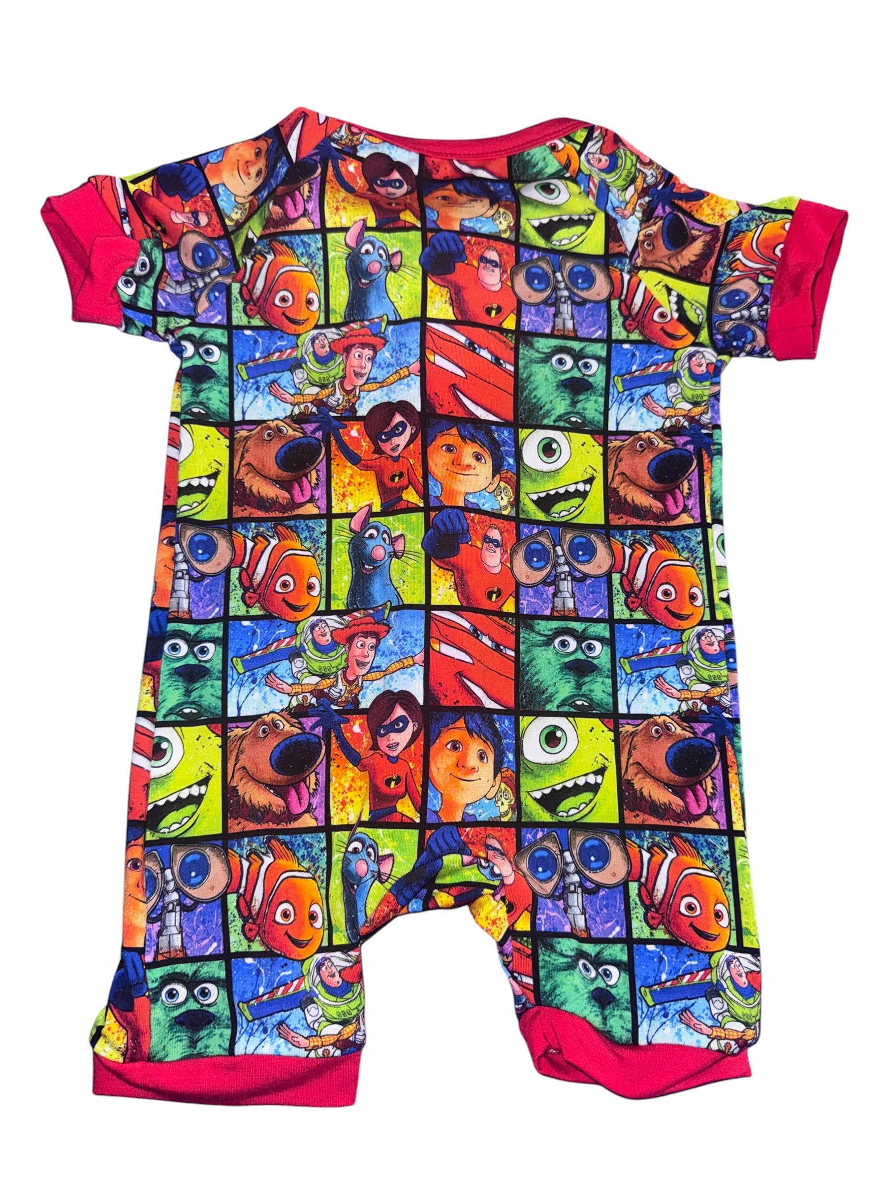 ✨ NWT Disney Pixar Mash-Up Bamboo Shorty Zippy – Size 3-6 Months ✨