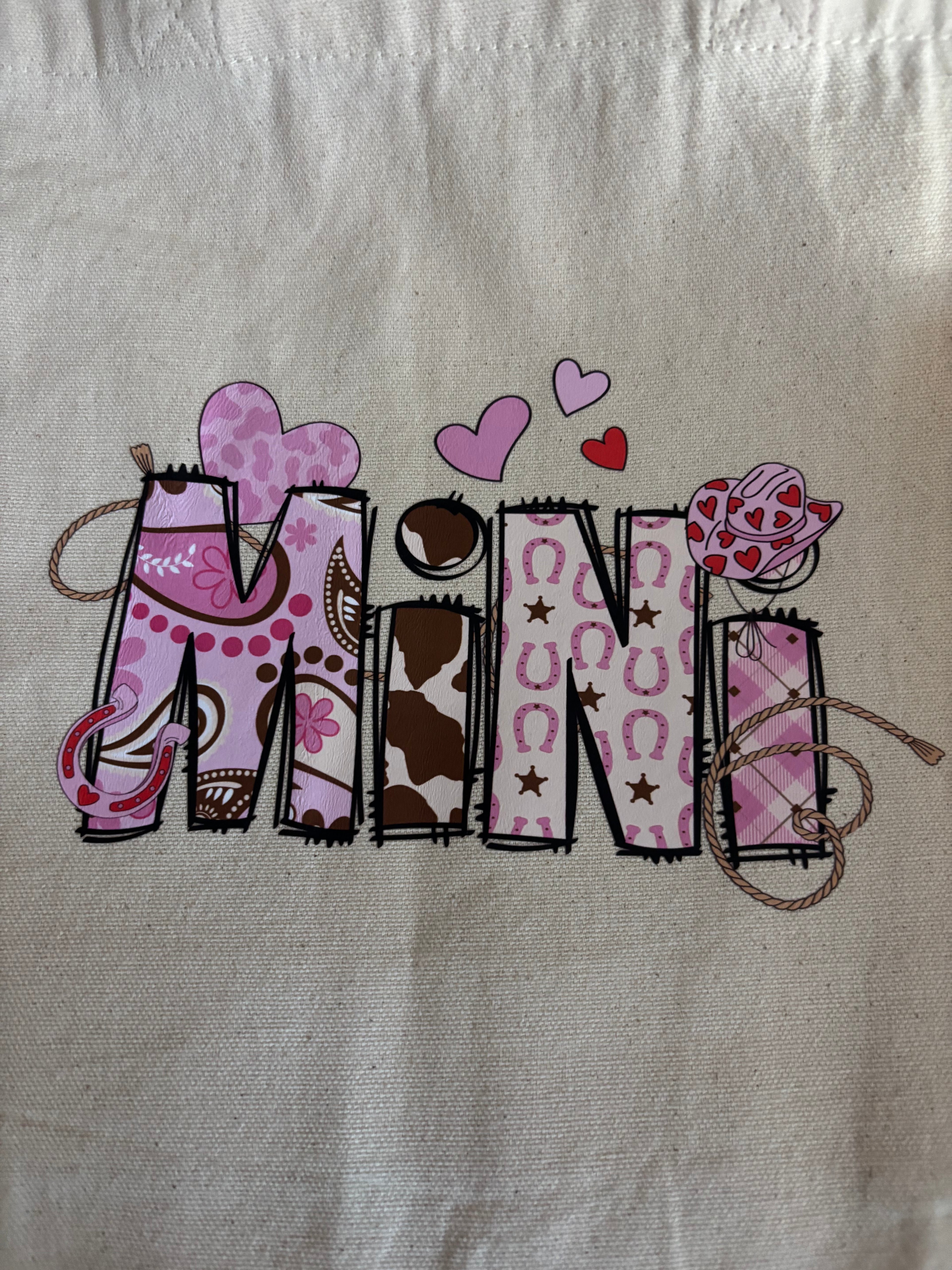 Mini Custom Canvas Tote Bags