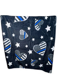 50x60 Back the Blue Minky Plush Blanket