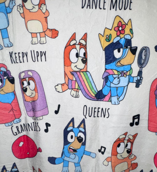 50x60 Bluey Minky Plush Blanket