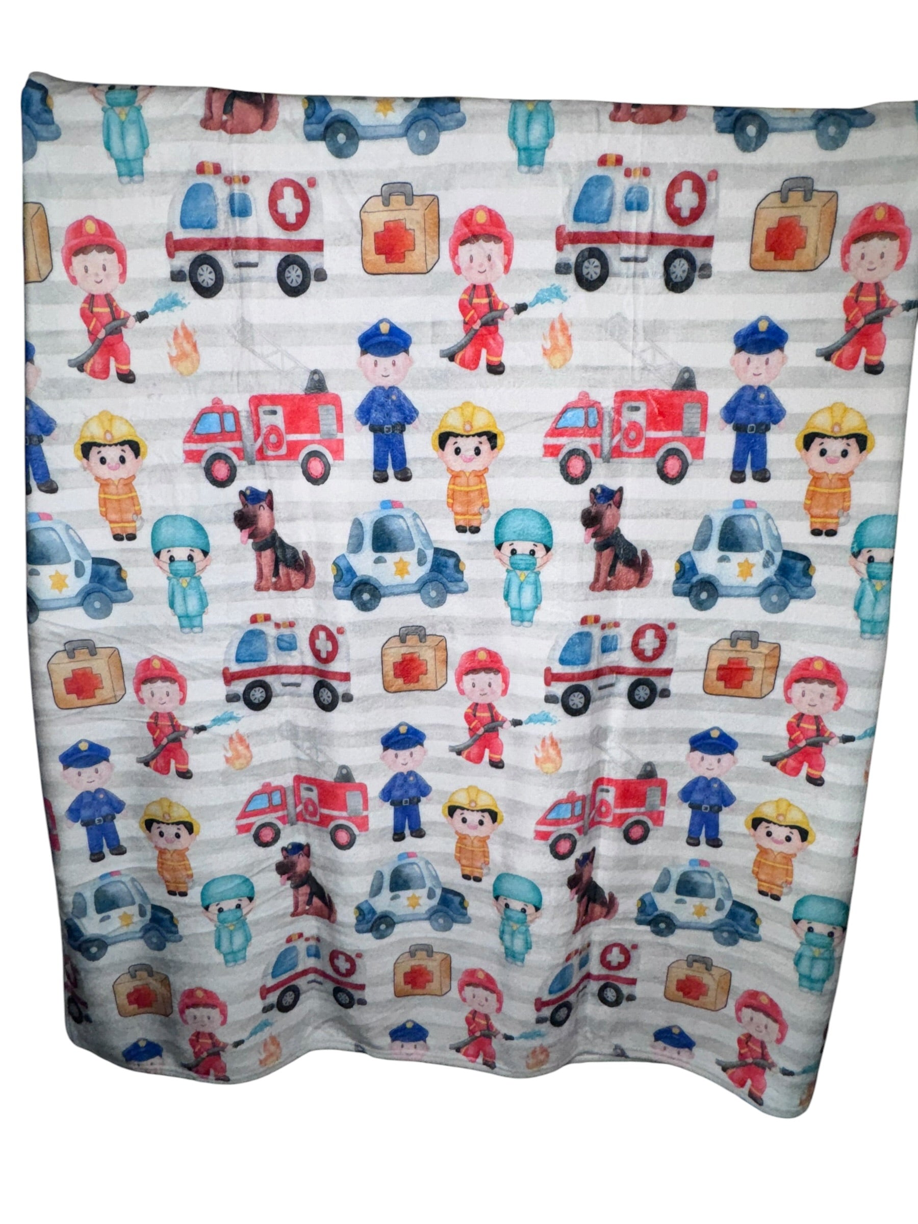 50x60 Community Helpers Minky Plush Blanket