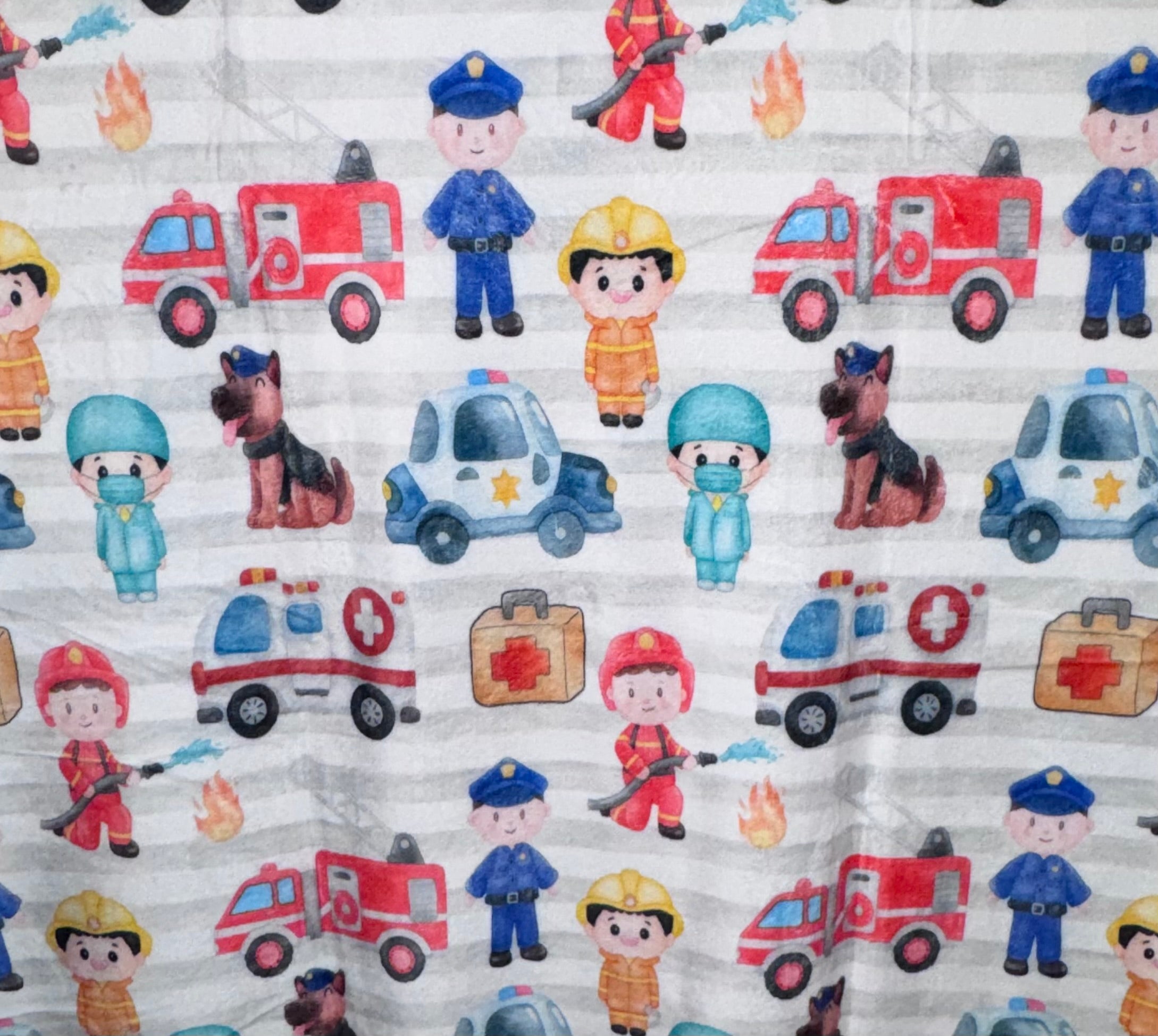 50x60 Community Helpers Minky Plush Blanket