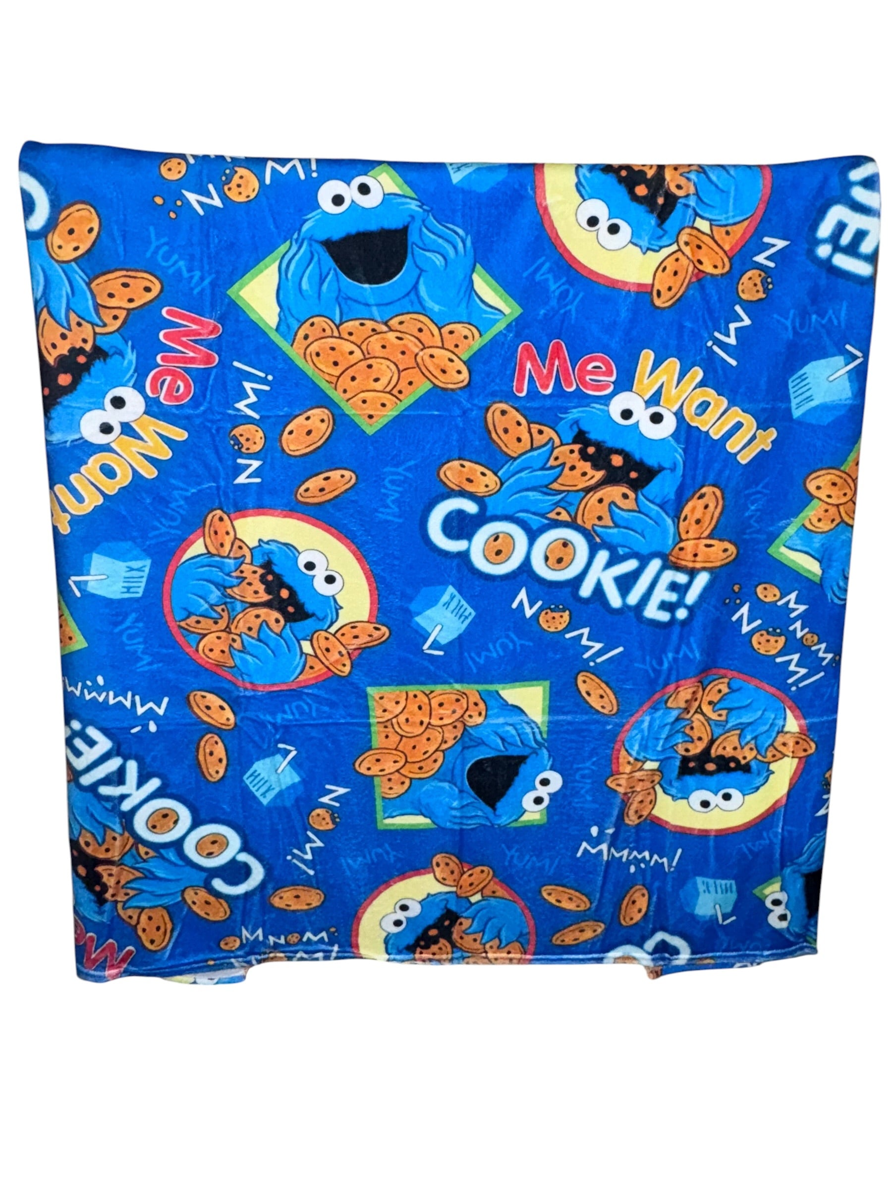 50x60 Cookie Monster Minky Plush Blanket