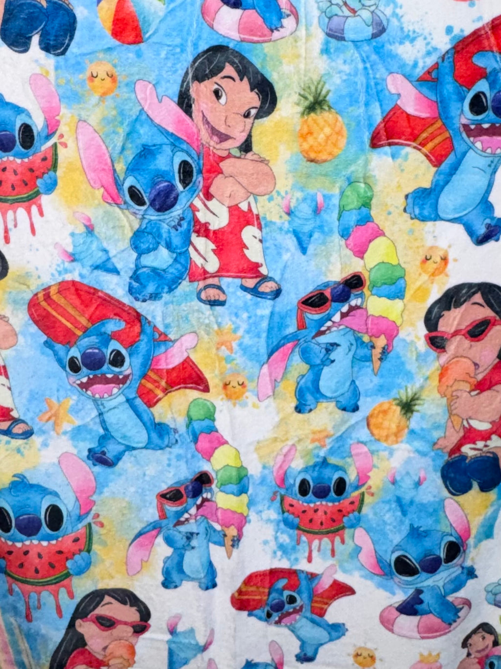 50x60 Lilo and Stitch Minky Plush Blanket