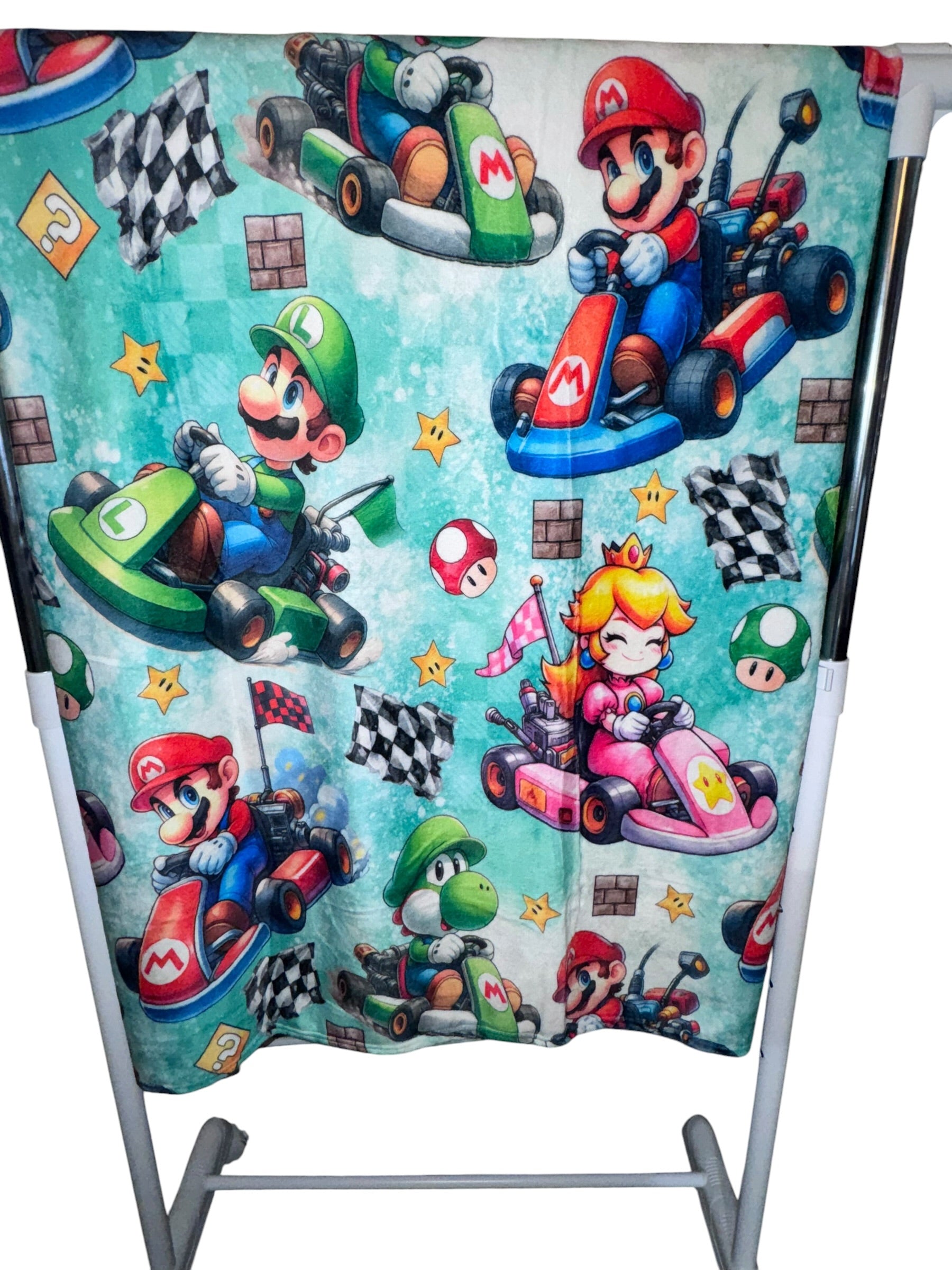 50x60 Mario Kart Minky Plush Blanket