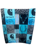50x60 Teal Carhartt Minky Plush Blanket